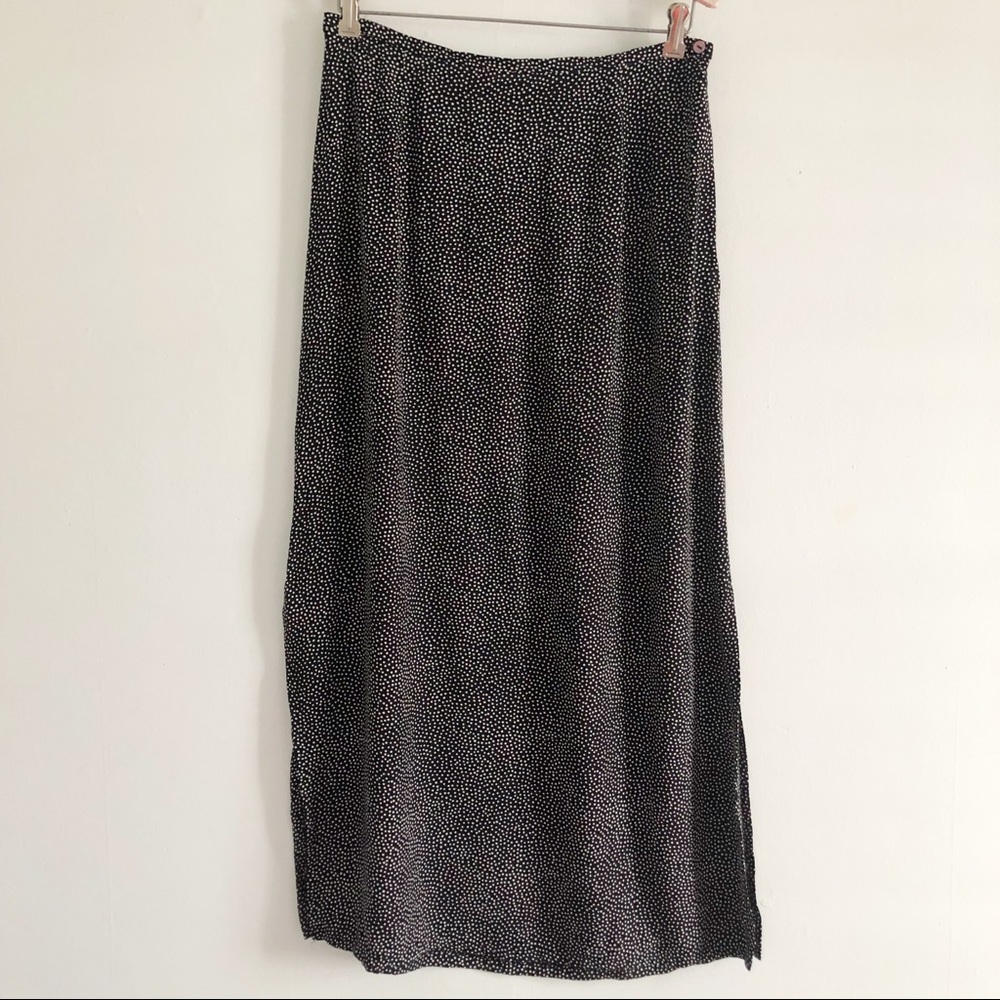 JOHN PAUL RICHARD Polka Dot Maxi Skirt L